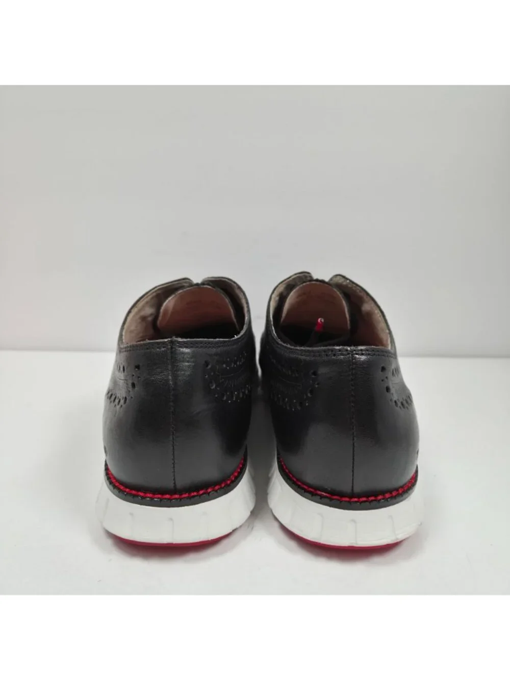 Cole Haan Zerogrand Wingtip Oxford Men's Black Leather Shoes C31462 Size 11.5M